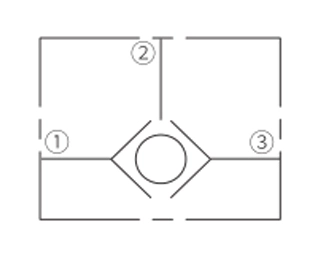 Operation Symbol of ILS10-30 Ball Valve, Load Shuttle