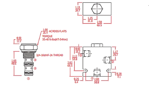 Performance/Dimension/Sectional Drawing of ILS08-B30 Ball Valve, Load Shuttle (High Pressure)