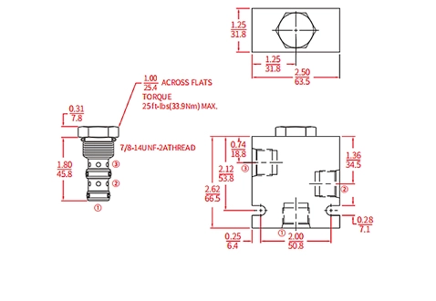 Performance/Dimension/Sectional Drawing of ILS10-30 Ball Valve, Load Shuttle