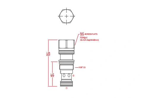 Performance/Dimension/Sectional Drawing of ICKCD Pilot-To-Open Check Valves