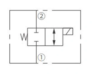 Operation Symbol of ISV10-24 Spool 2-Way N.C. Solenoid Valve