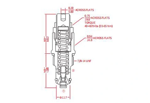 Performance/Dimension/Sectional Drawing of IRV10-20 Relief Valve Direct-Acting Poppet
