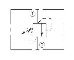 Operation Symbol of IRV09-20 Relief Valve Direct-Acting Poppet