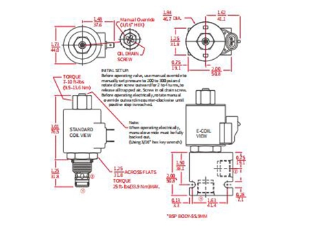 Performance/Dimension/Sectional Drawing of ITS10-26 Piloted Relief Valve