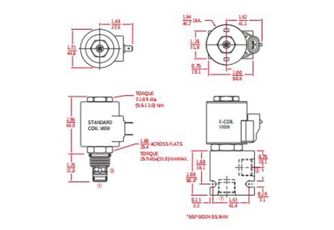 Performance/Dimension/Sectional Drawing of ITS10-27 Piloted Relief Valve