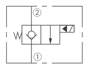 Operation Symbol of ISV16-20 Poppet 2-Way N.C. Solenoid Valve